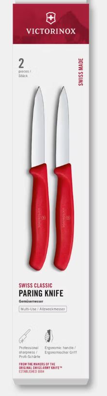 Gemüsemesser 8cm gerade Swiss Classic in Farbe Rot, kitchen, paring knife, paring knife, stainless steel, red handle