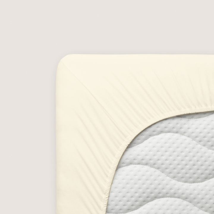 Schlafgut Pure Spannbettlaken ca. 180x200-200x220cm in Farbe Yellow Light