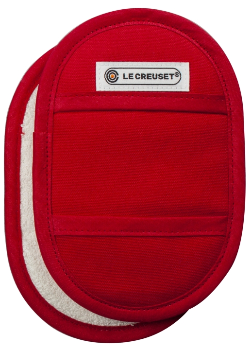 Le Creuset Griffschutz 2er Set in Farbe Kirschrot Le Creuset 2er-Set Topf-Griffschutz in Kirschrot