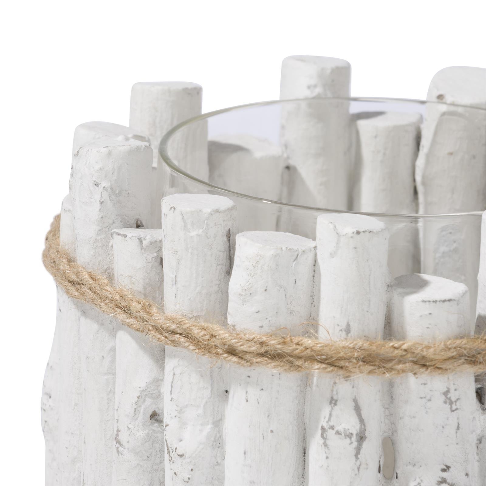 Coco Maison Pierre kerzenhalter s h15cm 37835-WIT