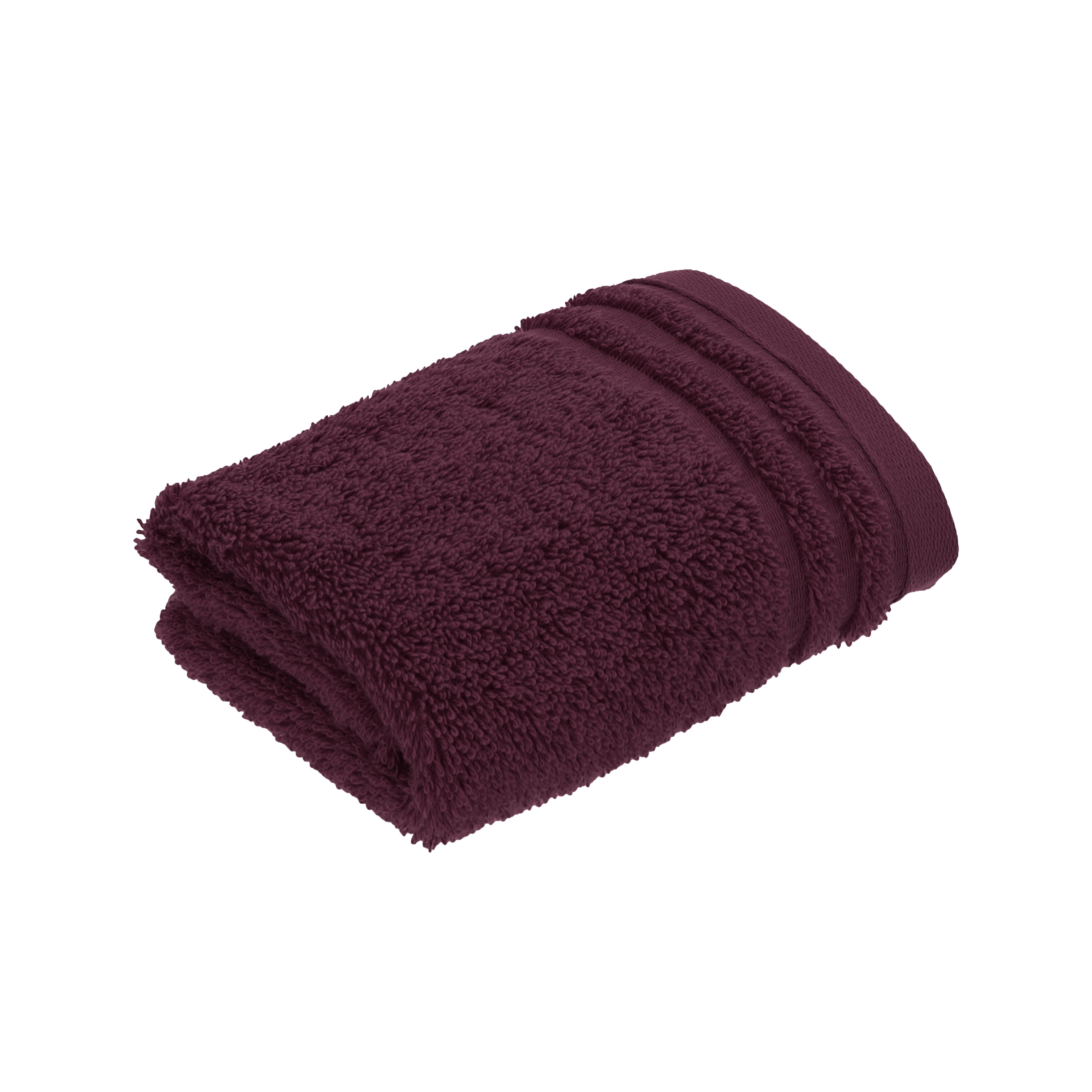 Vossen Seiftuch Vienna Style Supersoft ca. 30x30cm in Farbe berry, Handtuch, Frottee, Dunkelrot, Baumwolle, Bordüre
