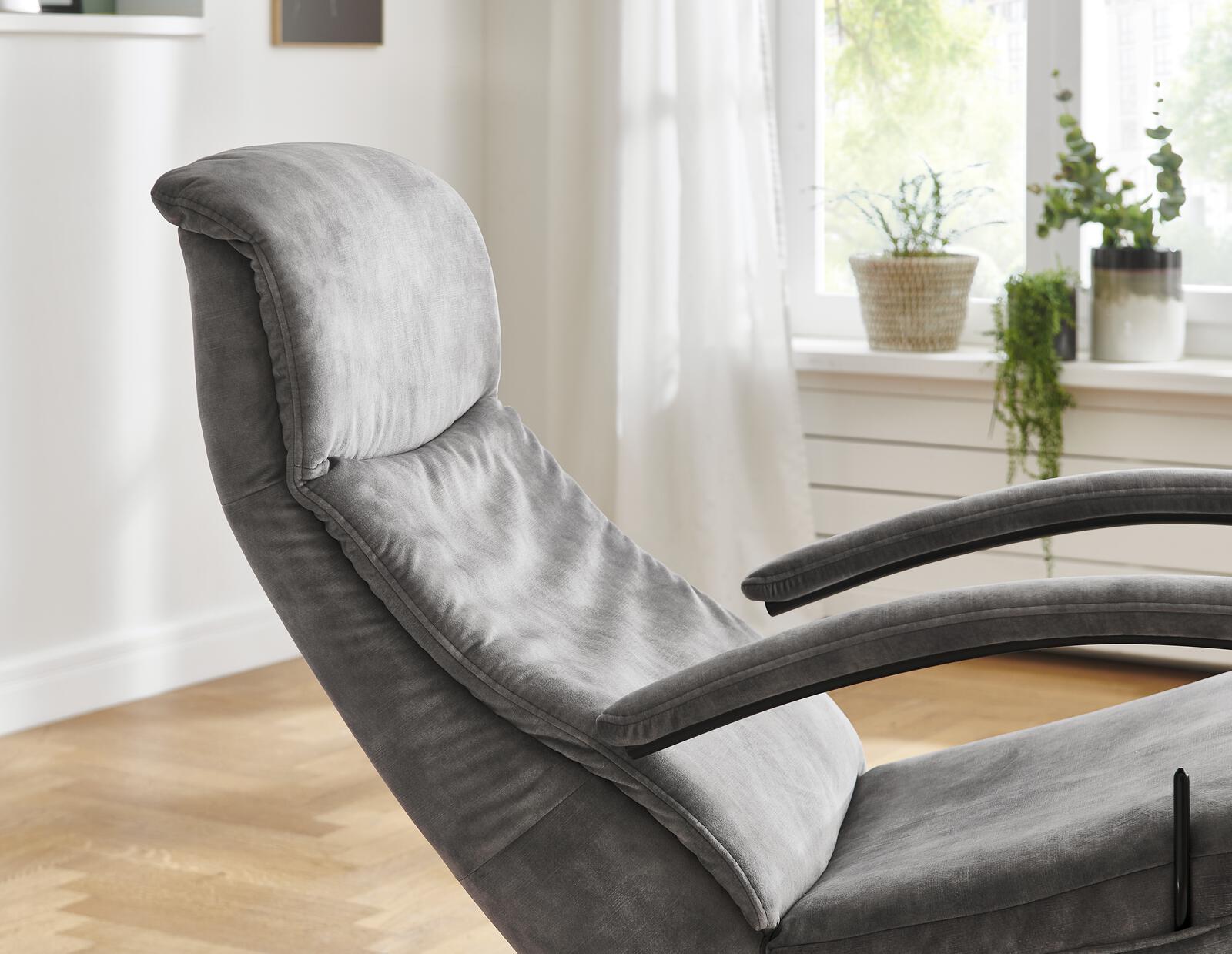 Modulmaster Relaxsessel MM-ZE1062 Silber / Metall Modulmaster Relaxsessel MM-ZE1062 in Stoff Amira silver