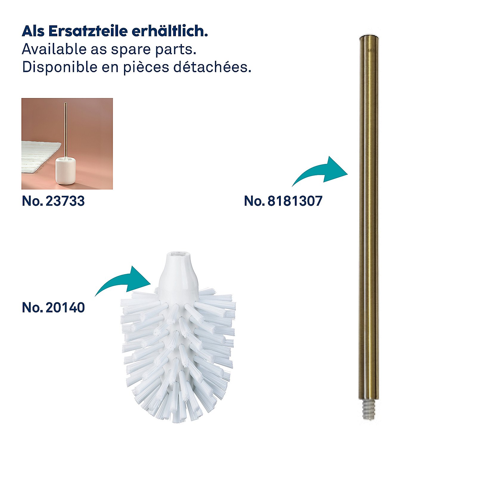 Kela WC-Garnitur Adele offwhite ADELE in , Pinsel, Gerät, Werkzeug