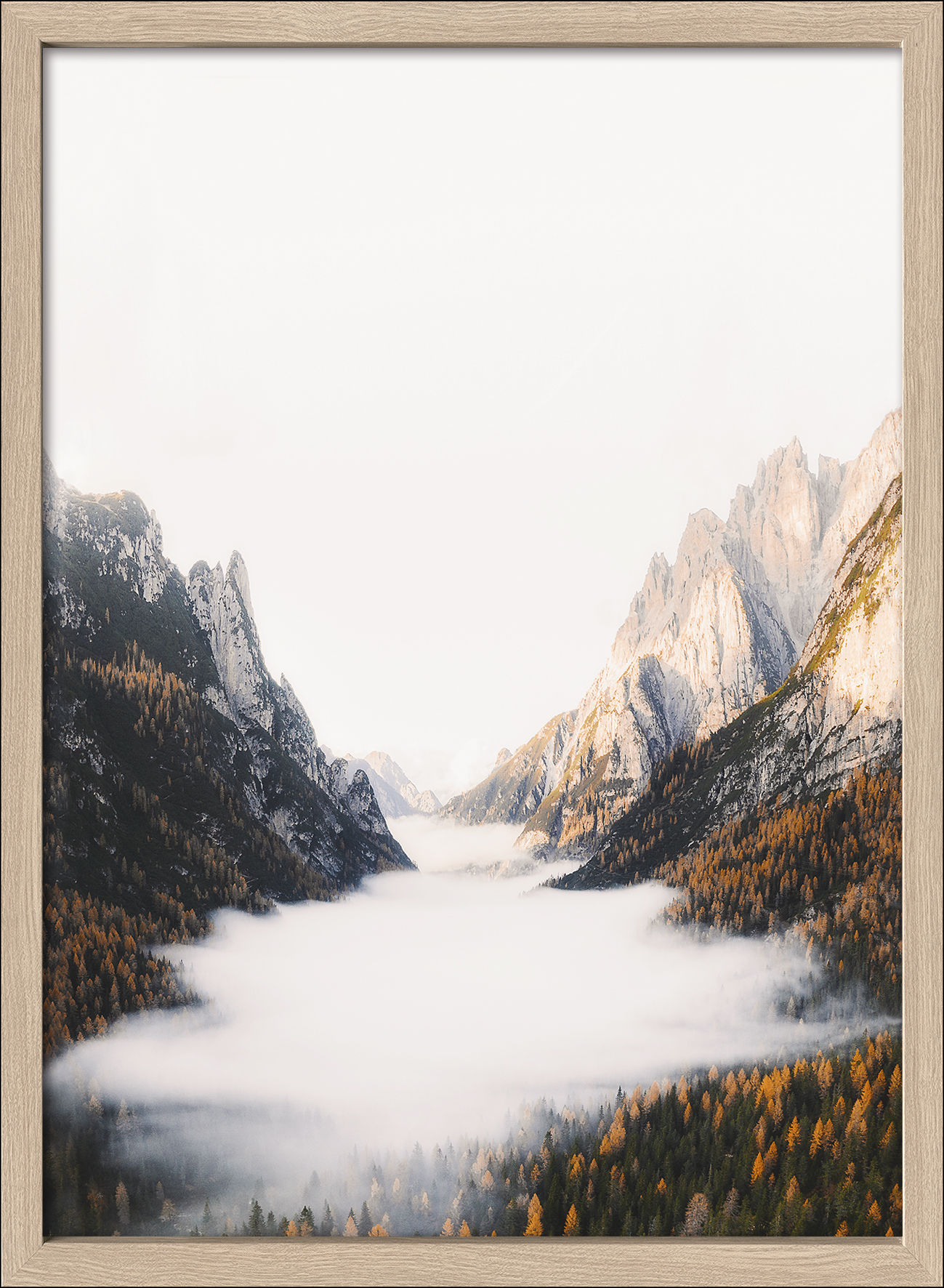 ProArt Framed-Art Scandic Living 55x75cm Foggy mountain forest II ProArt Framed-Art Scandic Living 55x75cm Foggy mountain forest II