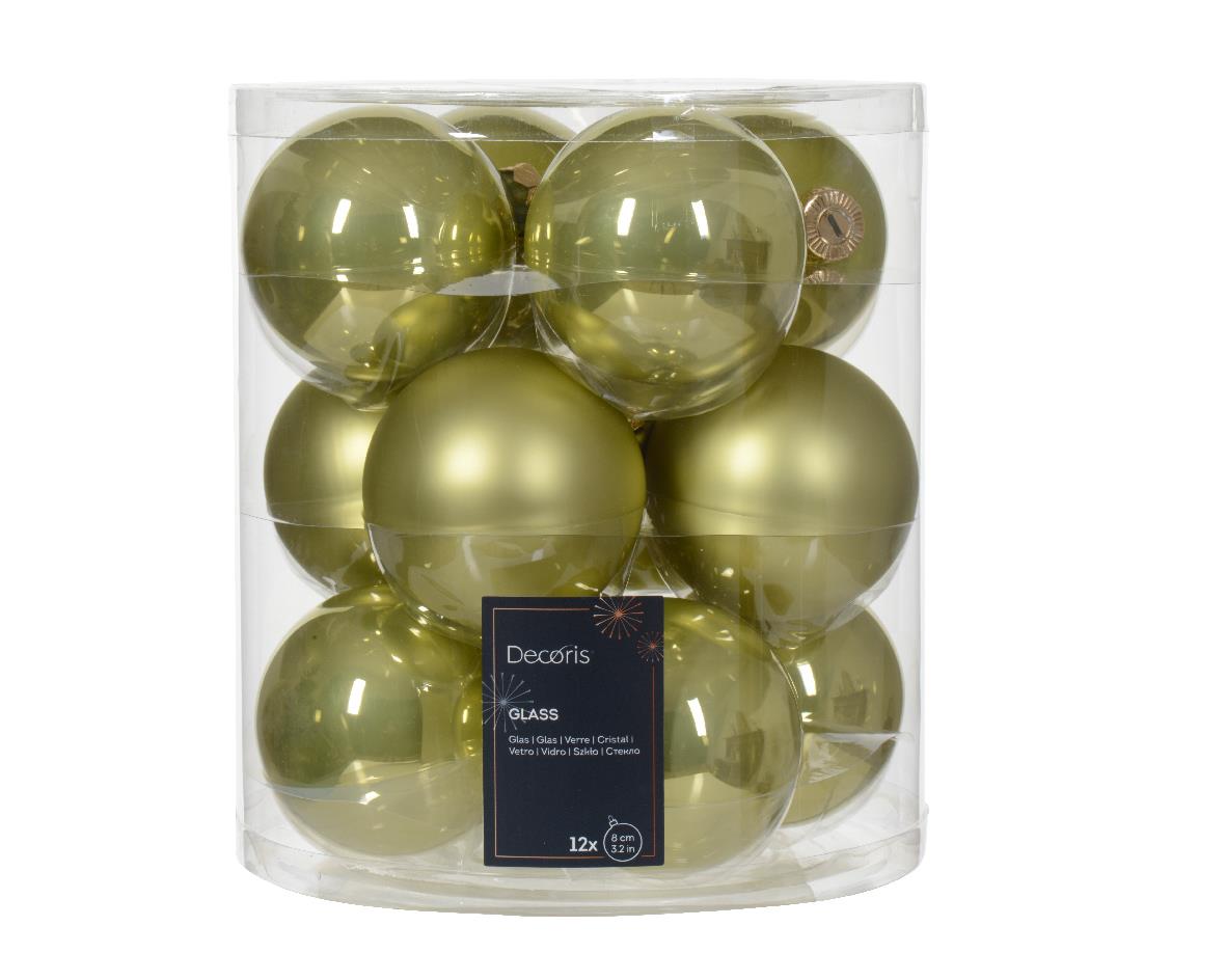Kaemingk Kugel Glas 141317 in Pistazie
