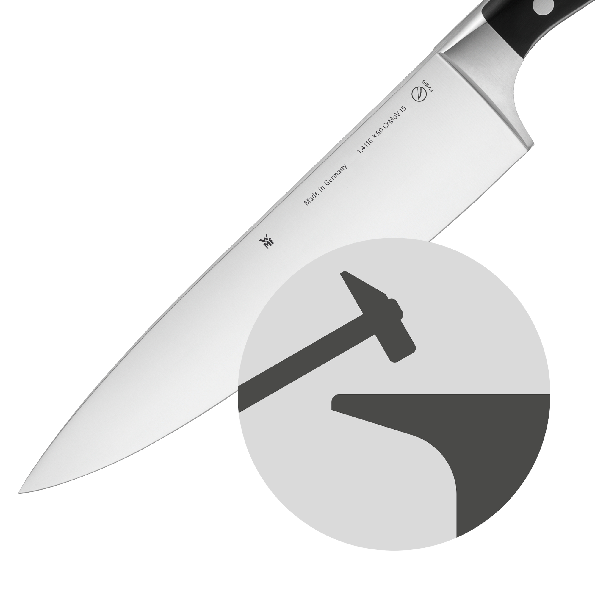 WMF Spitzenklasse Plus Tourniermesser in schwarz/Edelstahl