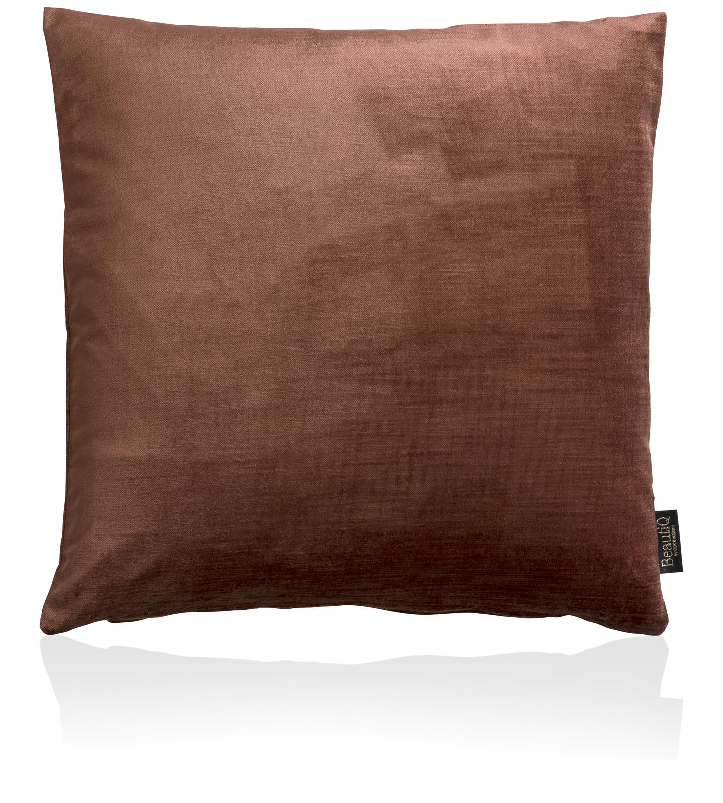 Coco Maison Kissen BEAUTIQ-CLASS ca. B45 T45 cm in Stoff kupfer