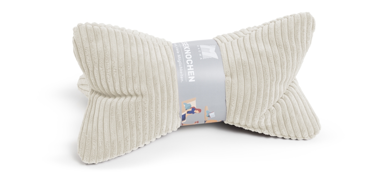 Magma Heimtex Leseknochen SHARA ca. 22x42cm in Farbe beige