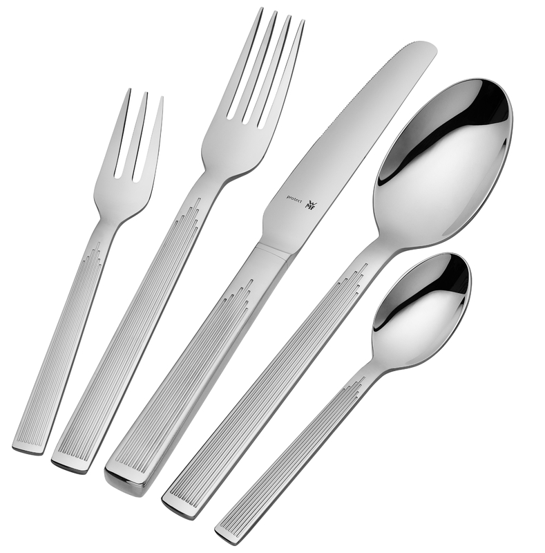 WMF Art Deco Besteck-Set, 30-teilig in poliertem Edelstahl WMF Art Deco Besteck-Set, 30-teilig in poliertem Edelstahl