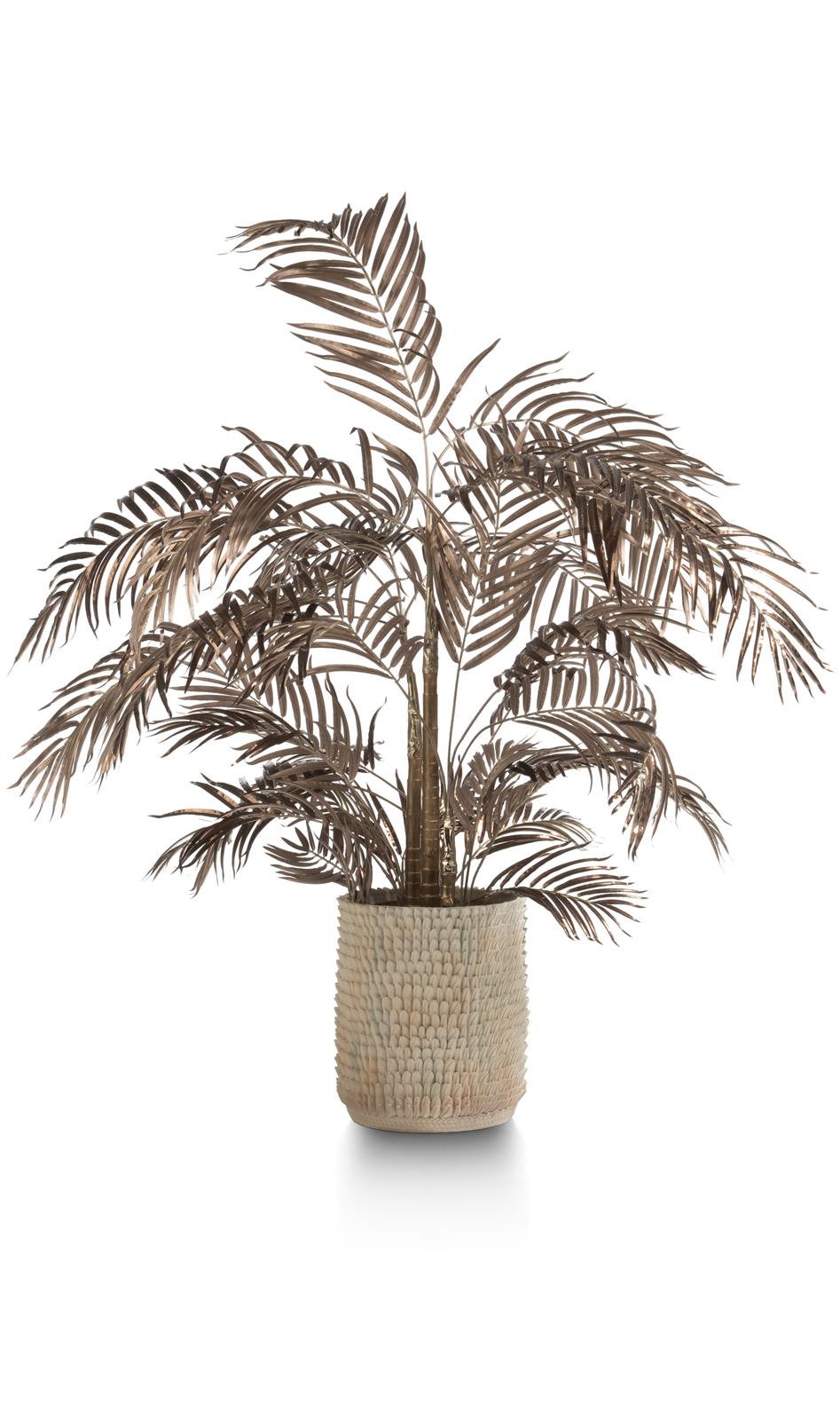 Coco Maison Kunstpflanze in Areca Palm, braun