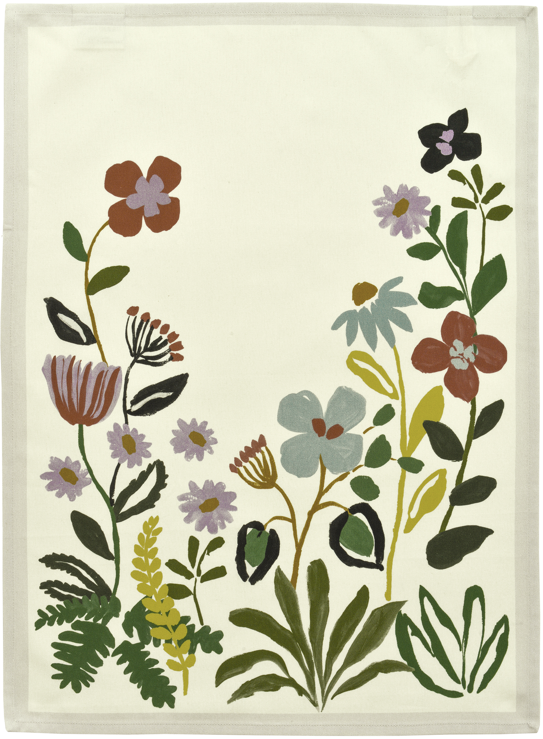 Sander Geschirrtuch WOODSTOCK ca. 50 x 70cm in Farbe original, Tapis, Blumenmuster, Wandteppich, Botanisches Muster, Keine Marke