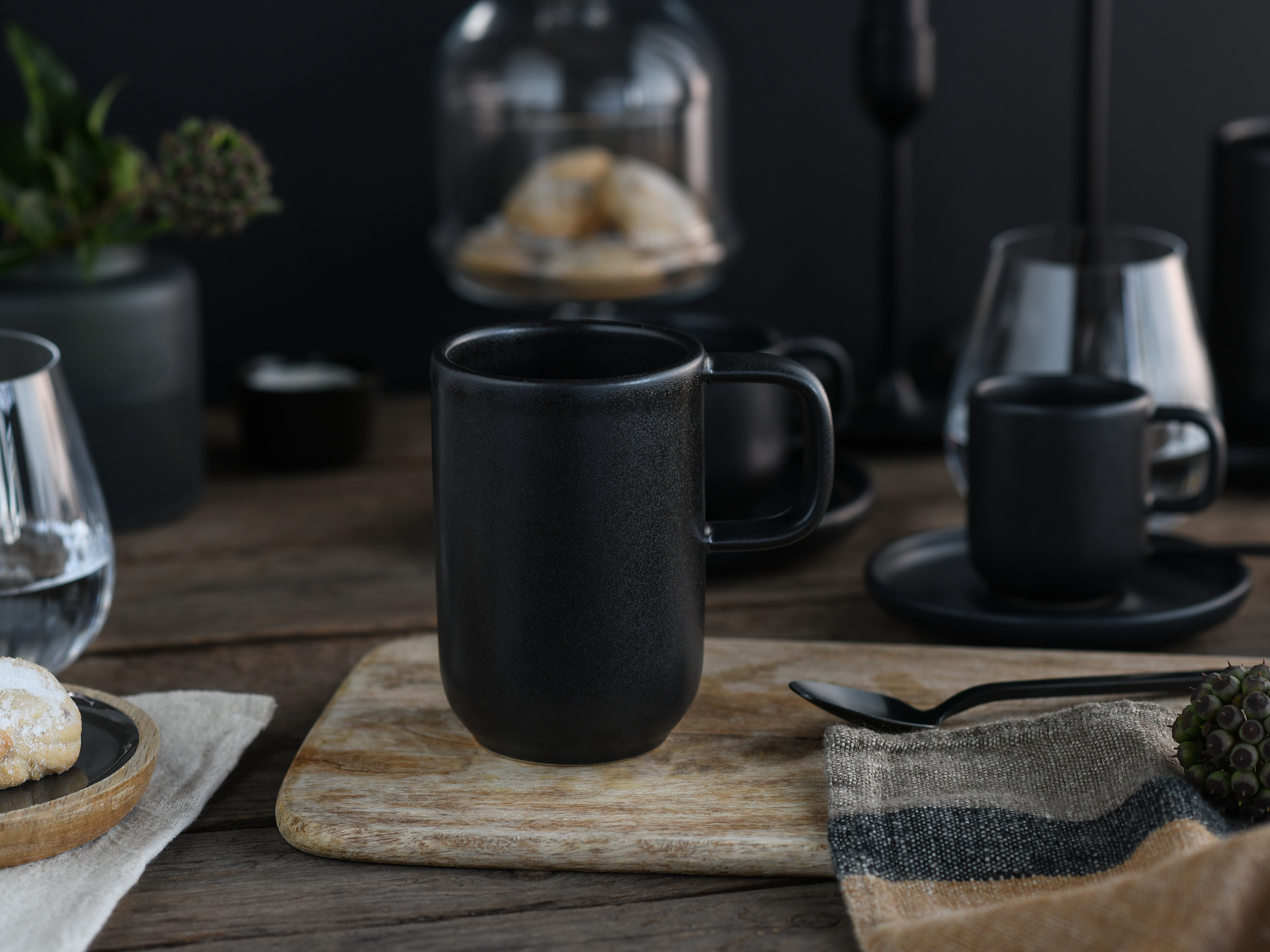 CreaTable Kaffeebecher Uno in Farbe schwarz