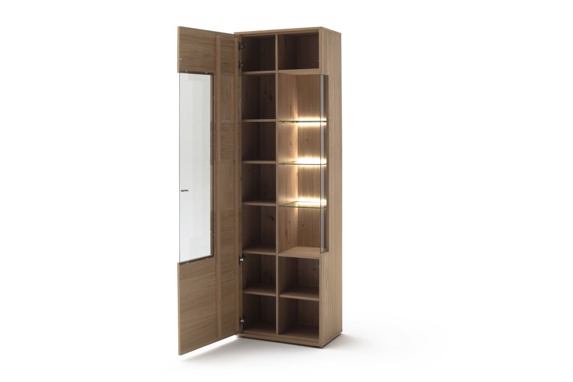 Kombivitrine Valencia Balkeneiche / Anthrazit
