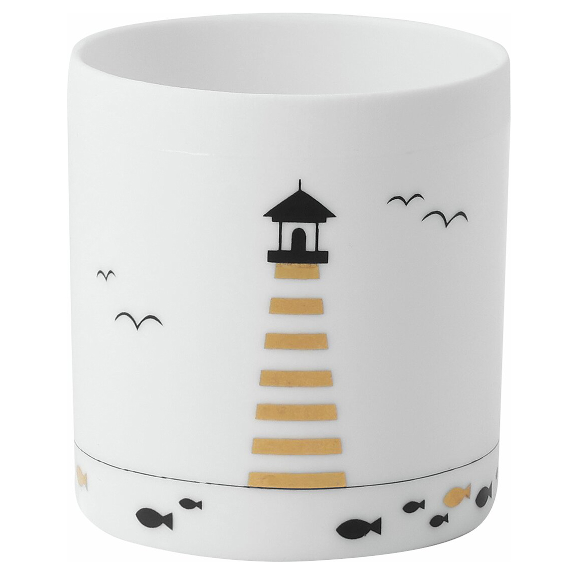 Räder Teelichhalter Segeln in Farbe weiß Räder Teelichhalter Segeln in Farbe weiß, Leuchtturm, Treppenstufen, weiße Tasse, Deko, SeeVögel