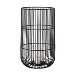 Windlicht Cindy Materialmix schwarz