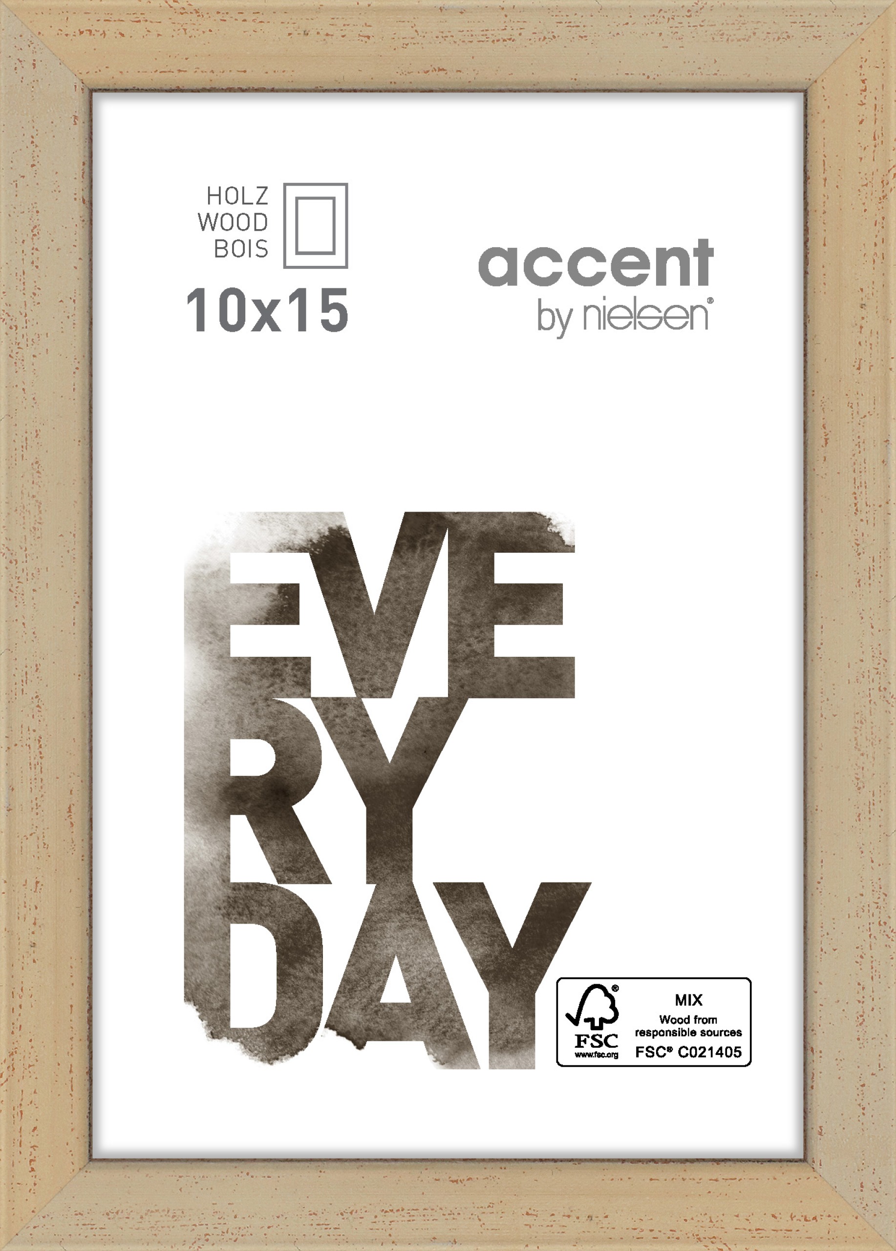 Accent by Nielsen Holz Bilderrahmen Zoom ca. 10x15cm in Farbe Gold