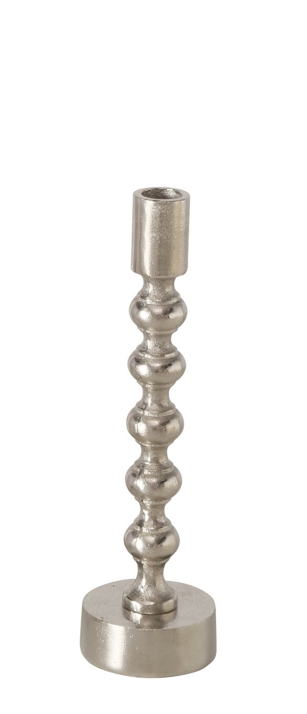 Boltze Kerzenleuchter Klisko ca. 26cm in Farbe Aluminium vernickelt silber