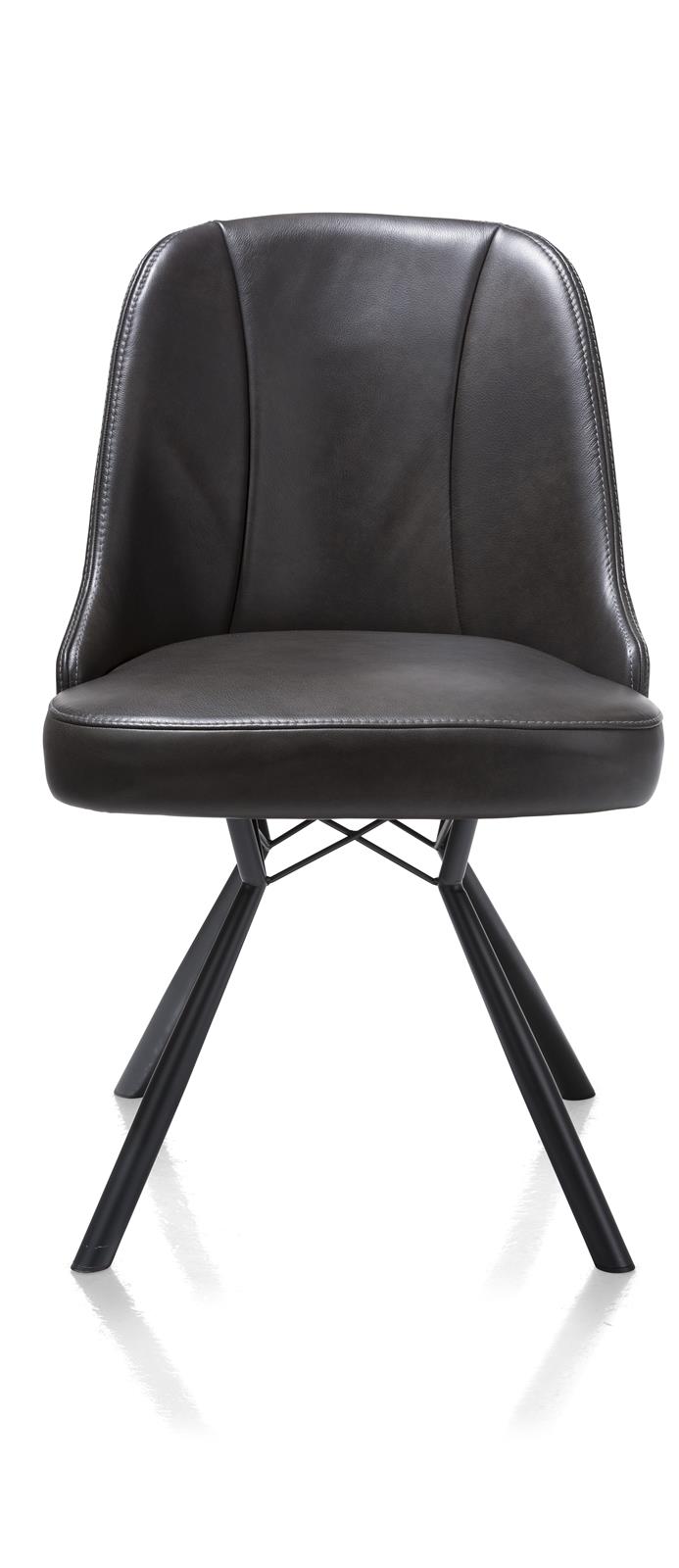 Henders & Hazel Stuhl Eefje, ca. 54 x 89 x 63 cm in Leder Laredo off black