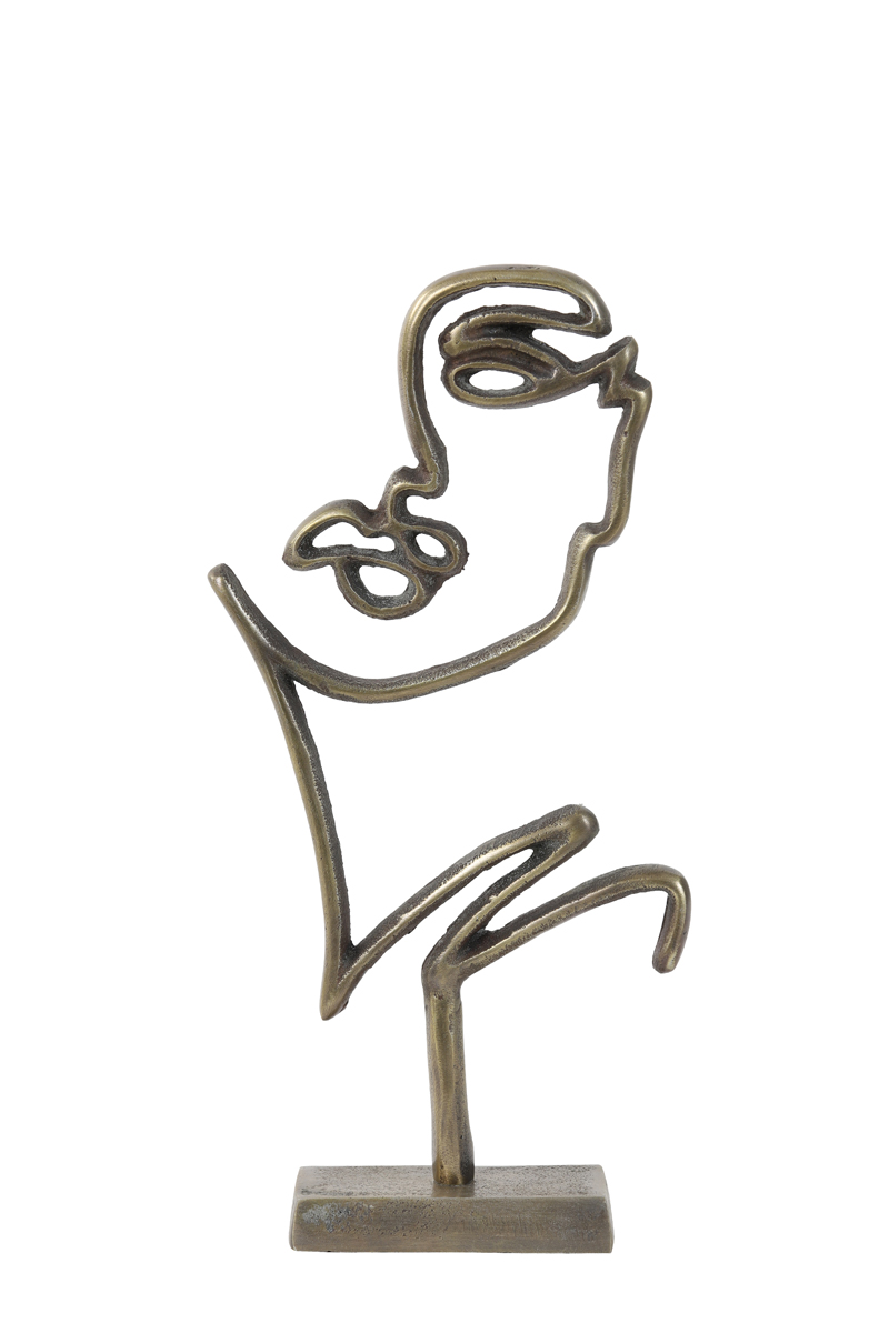Ornament FACE in antik bronze