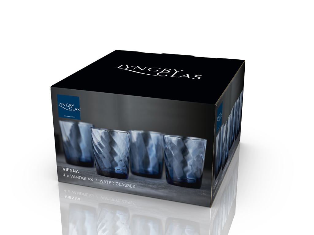 F&H Wasserglas VIENNA 0,03 Liter in Farbe Blau