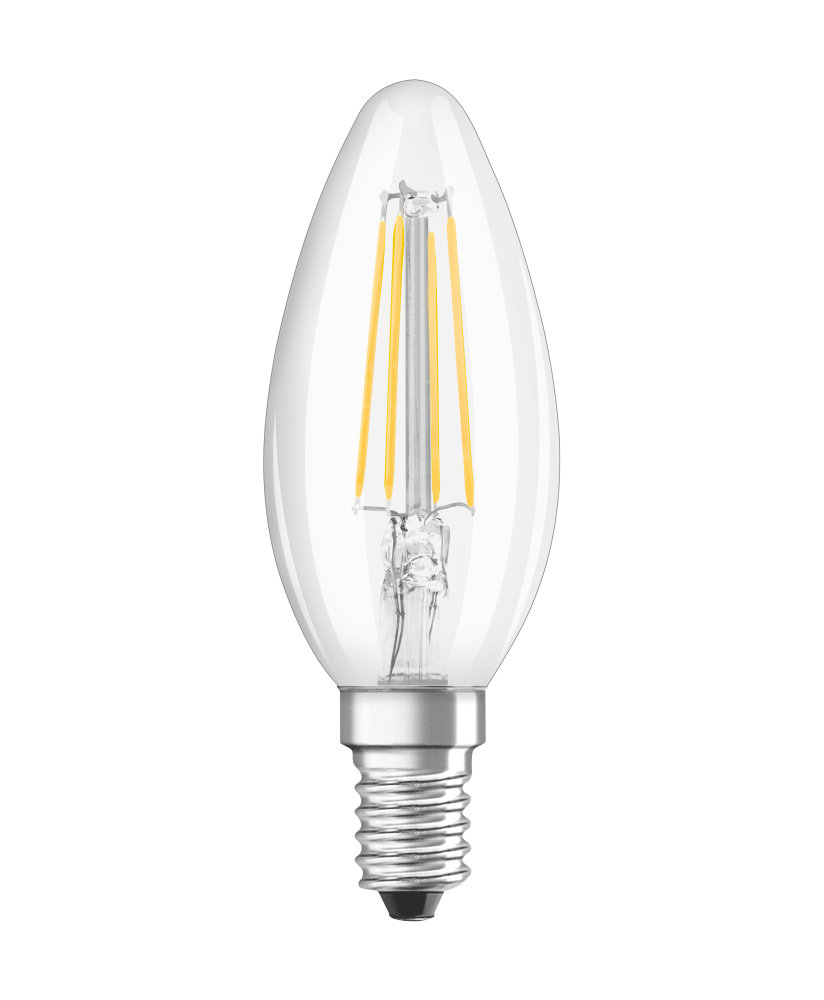 LEDVANCE Leuchtmittel LED Base FILAMENT klar CLB40 4W/827 470LM E14 M2