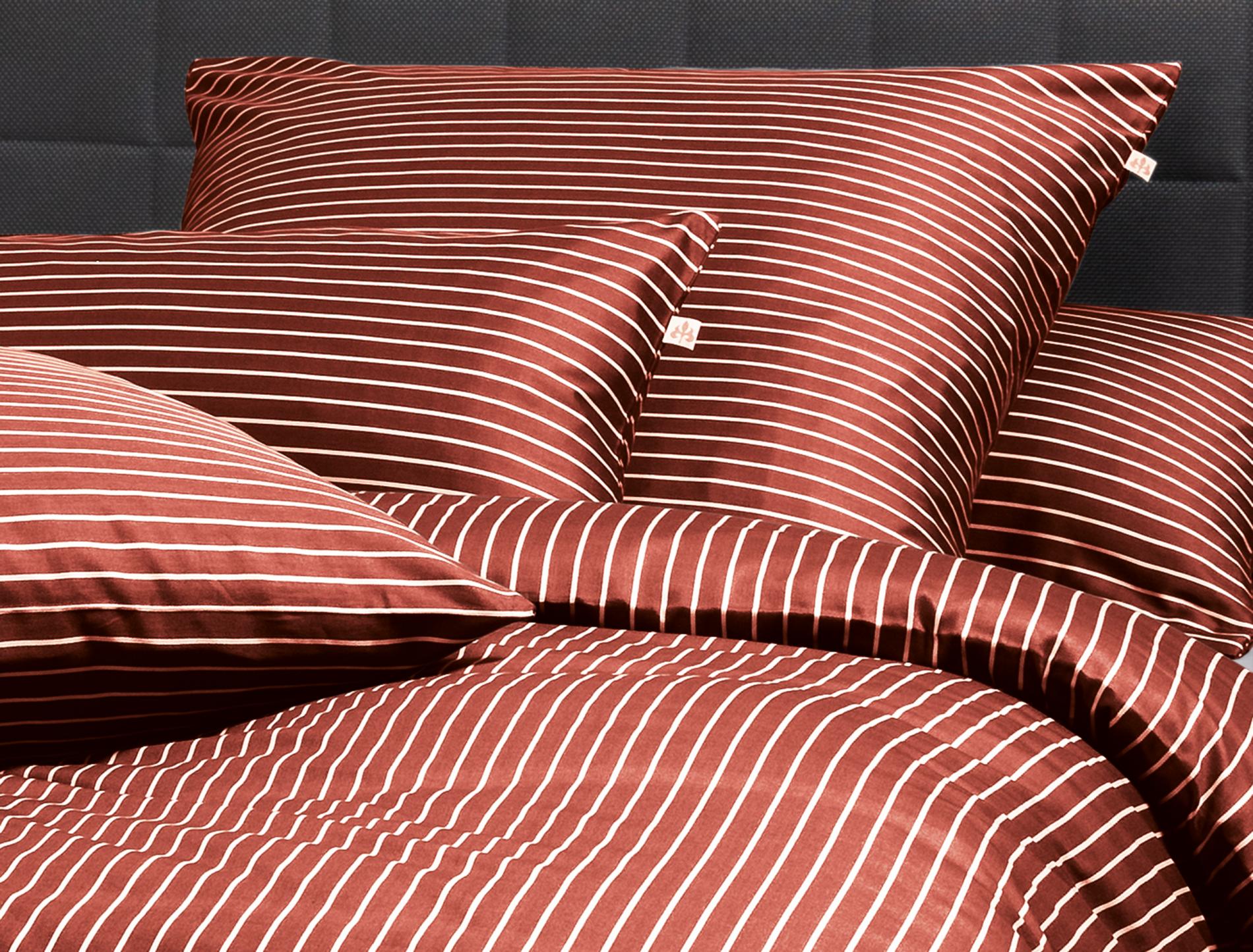 Irisette Mako-Satin Bettwäsche VERONA ca. 135x200cm in Farbe rot
