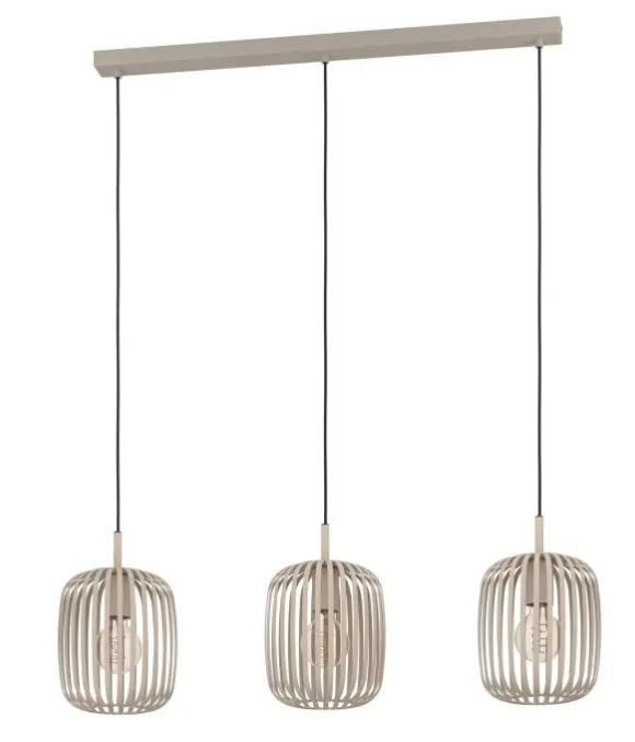 Eglo Leuchten Hängeleuchte ROMAZZINA in Stahl sandfarben