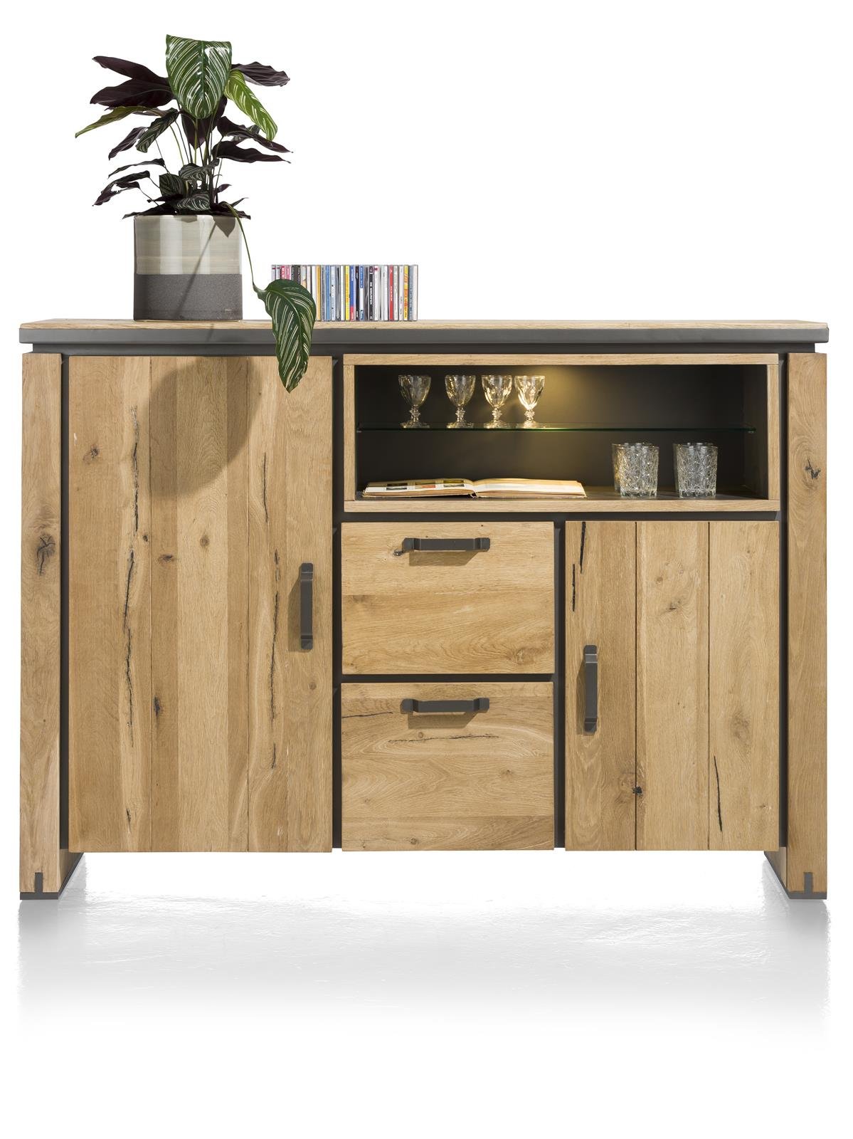 Henders & Hazel Highboard in Eiche braun