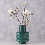 Boltze Vase Ribbo in Farbe Glas lackiert dunkelgrün