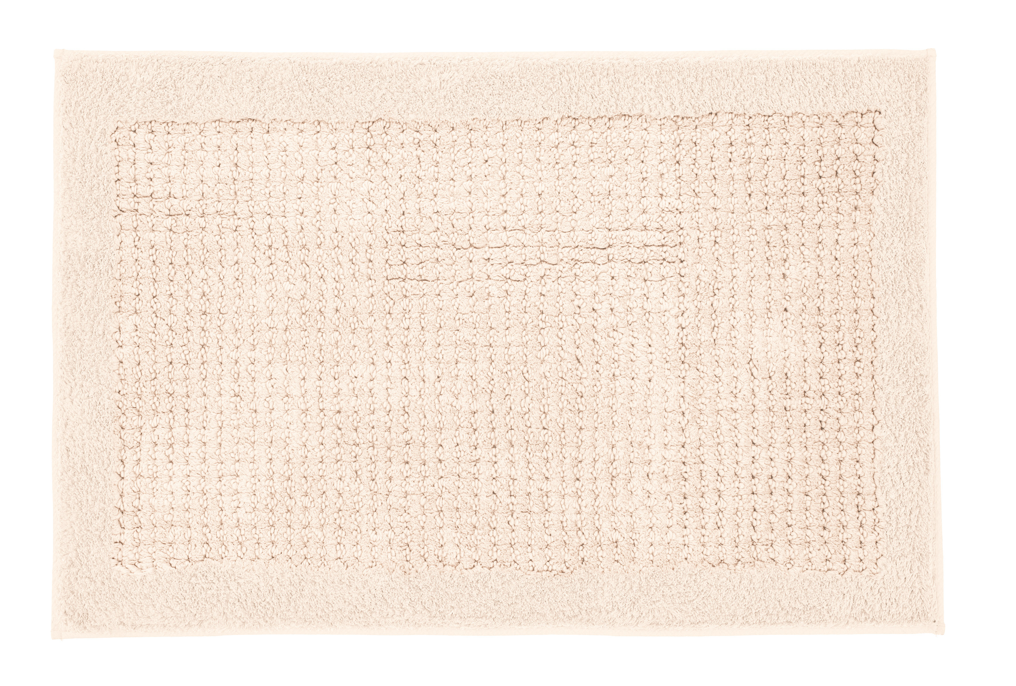 Kleine Wolke Badteppich NET ca. 70x120cm in Farbe Natur, Handtuch, Badezimmer, Beige, Texturiert, Rechteckig