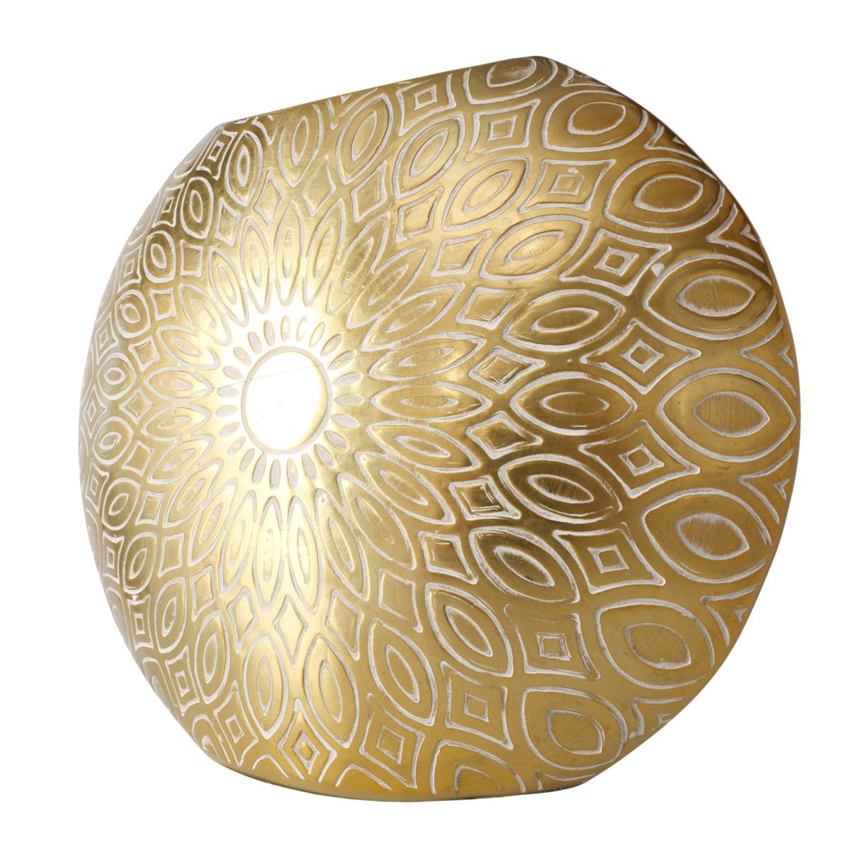 Boltze Vase Valenca 20cm in Aluminium gold