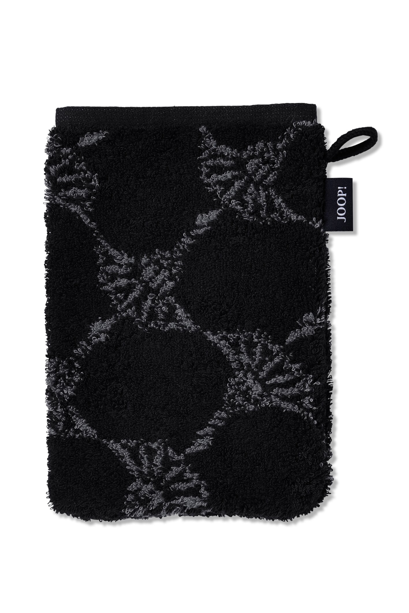 JOOP! Waschhandschuh Classic 16x22cm in Farbe schwarz