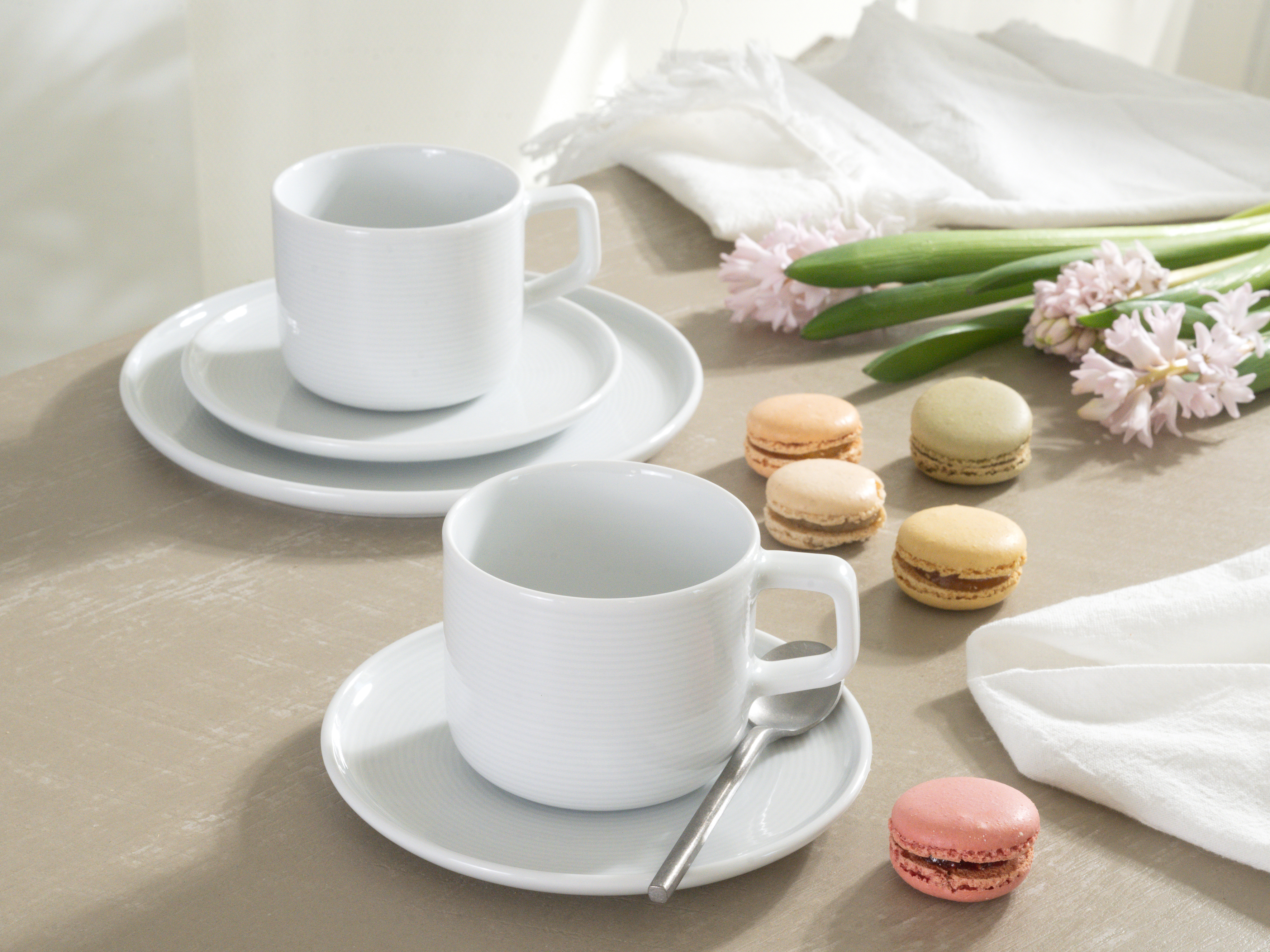 CreaTable Obertasse Session in Farbe Weiß glänzend