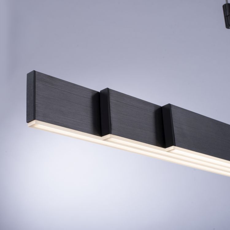 Paul Neuhaus LED-Pendelleuchte PURE MOTO 3-flammig in Farbe grau, Ablage, Architektur, Gebäude