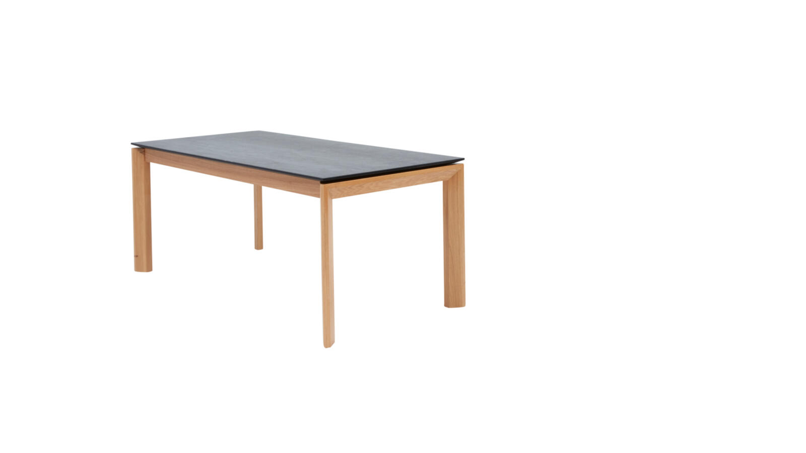 Interliving Esstisch IL 5102 ca. 180(280)x90 cm in Platte HPL Granit-Design