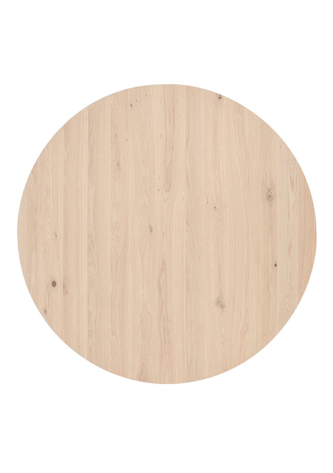 Henders & Hazel Esstisch CALETTA ca. B150 H77 T150 cm in Eiche furniert lackiert, Holztisch, Rundtisch, Eichenholz, Naturholz, Holzmaserung