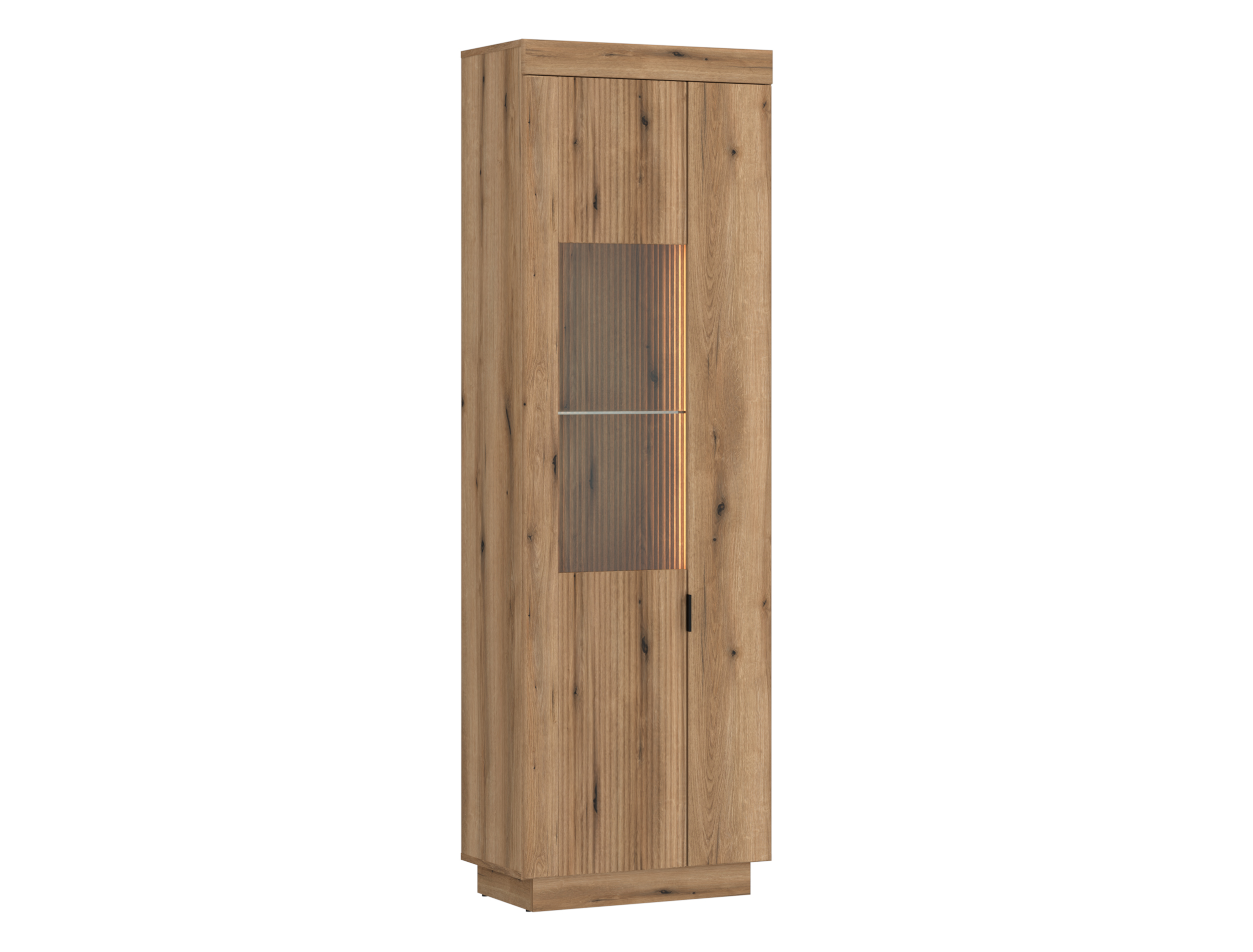Vitrine DELAMAR in Coast Evoke Eiche Nachbildung Vitrine DELAMAR ca. 62x198x40cm in Front/Korpus Coast Evoke Eiche