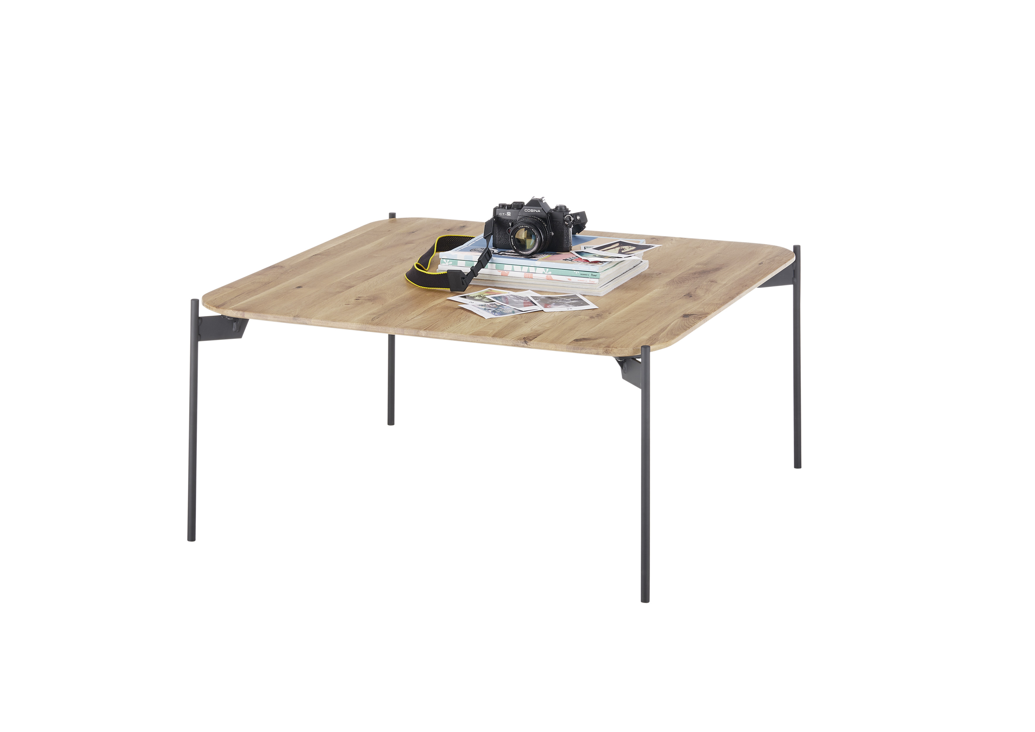MCA Furniture Couchtisch ALTO ca. 80x38x80cm in Eiche massiv geölt