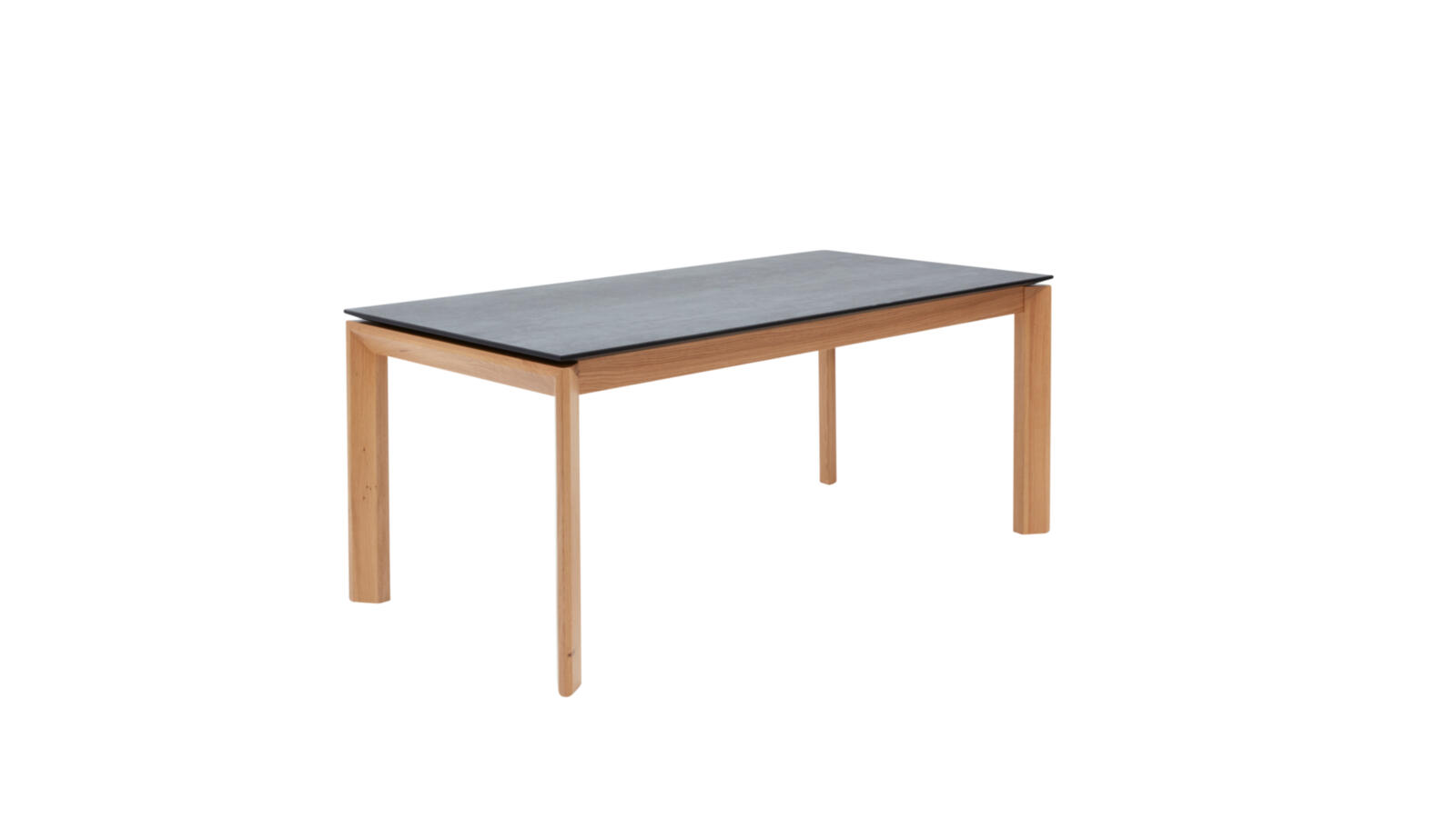 Interliving Esstisch IL 5102 ca. 180(280)x90 cm in Platte HPL Granit-Design