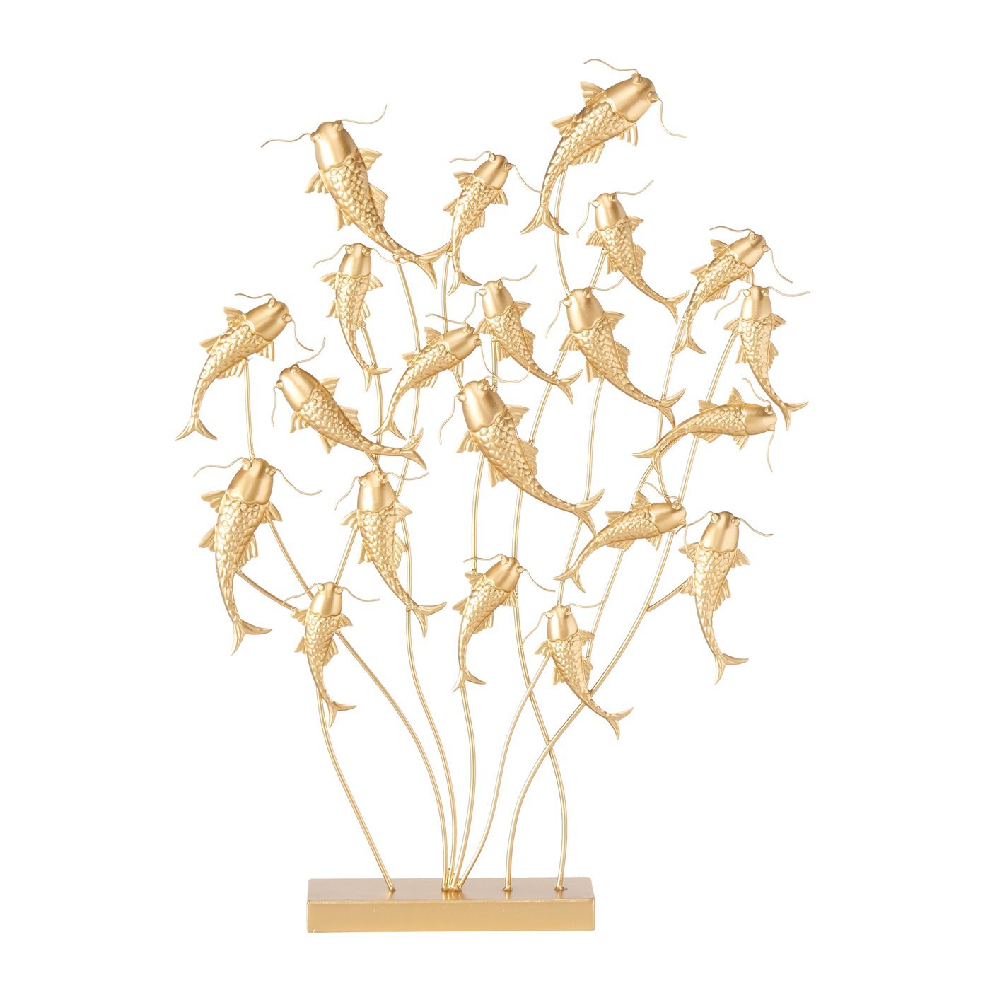 Boltze Dekoaufsteller Mazu ca. 9 x 70 x 51 cm in Eisen pulverbeschichtet gold