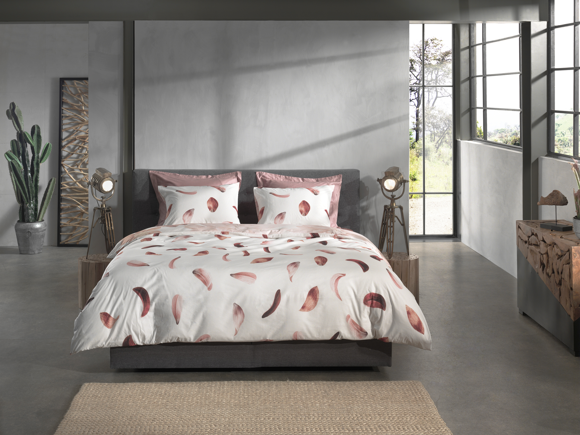 Heckettlane Bettwäsche ca. 155x220cm in Farbe Off-white