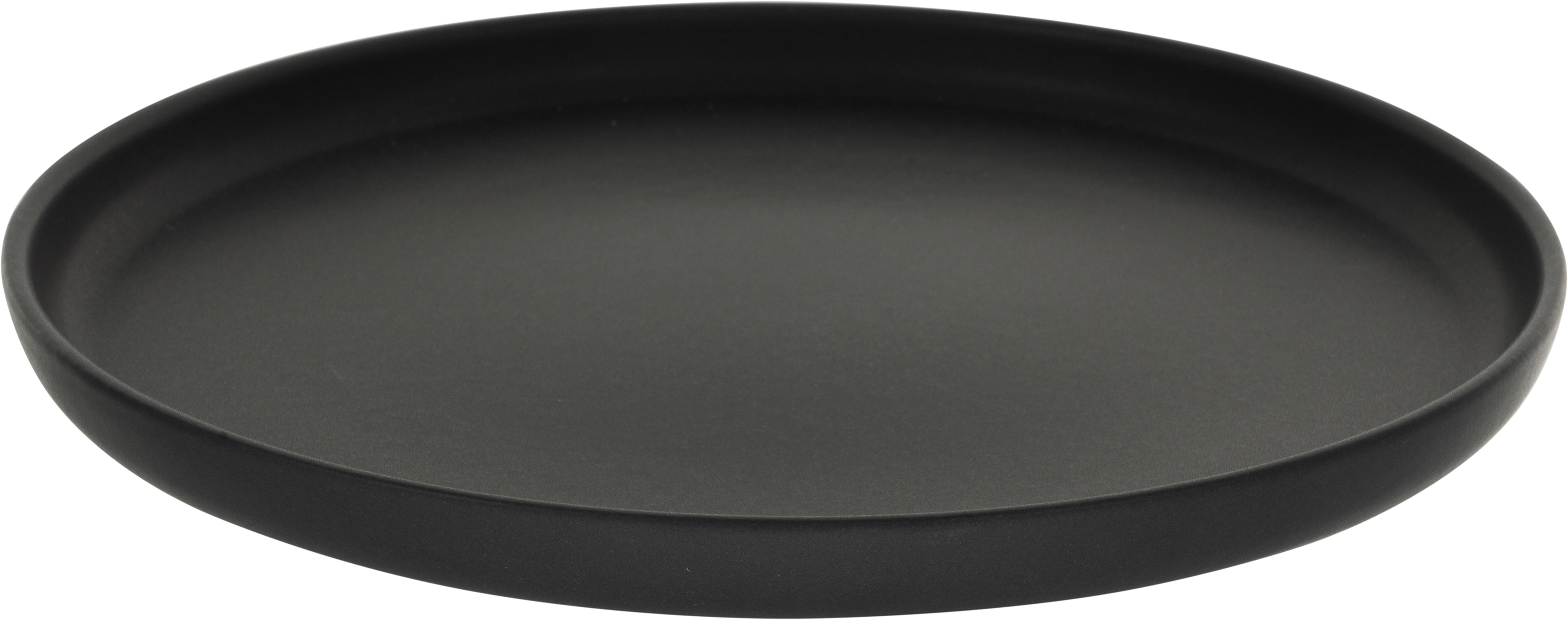 CreaTable Speiseteller Uno in Farbe Schwarz matt