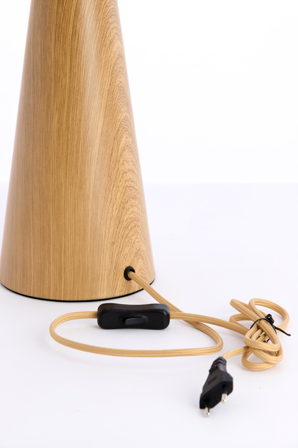 Light & Living Lampenfuß DINAN in Farbe natur, Drinnen, Innenarchitektur, Lampe, Holz, Sperrholz