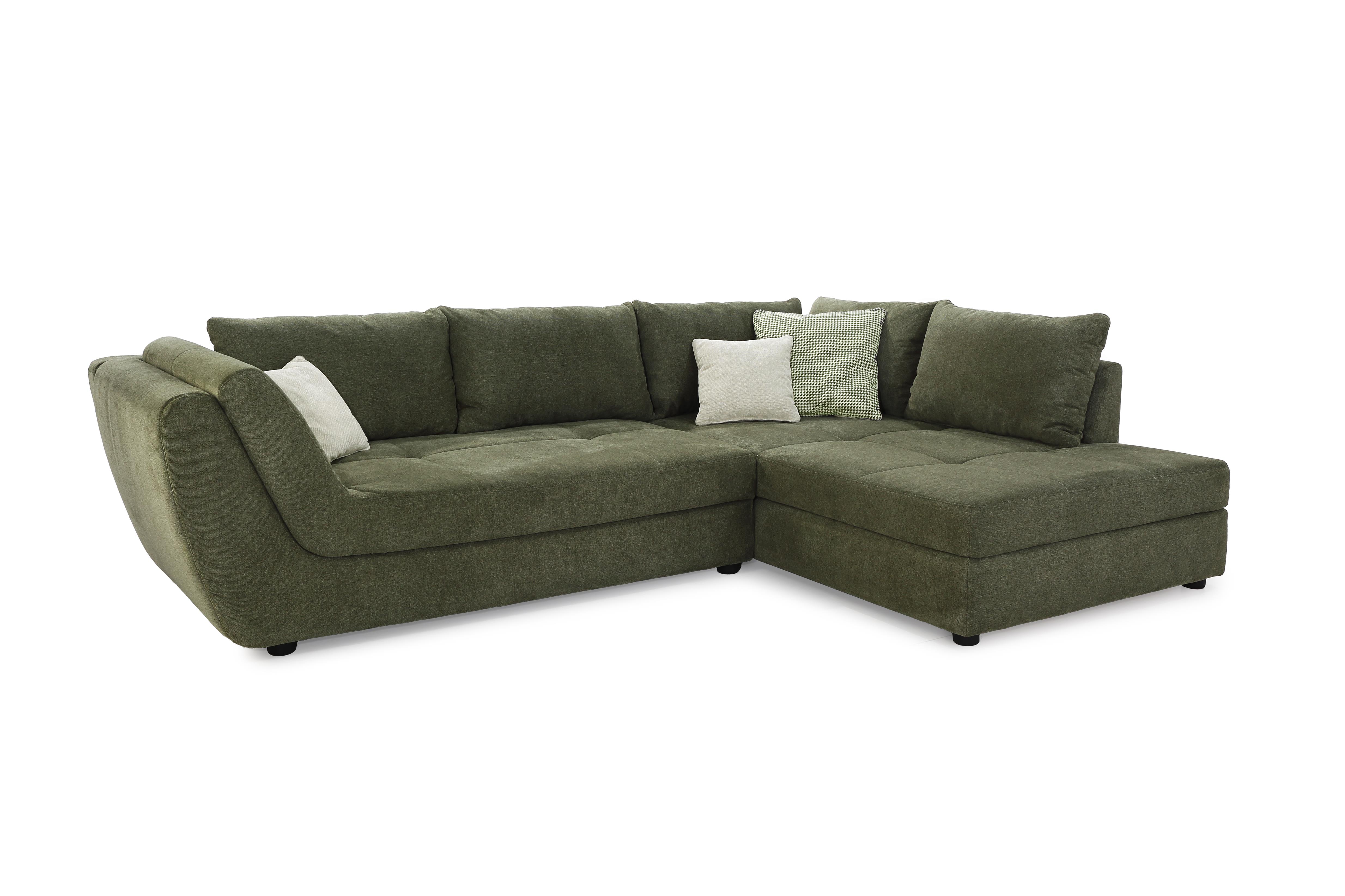 JOB Rundecke RASCASSE in Stoff 430/03-624/03 grün, Couch, Mobiliar, Kissen, Dekoration für Zuhause