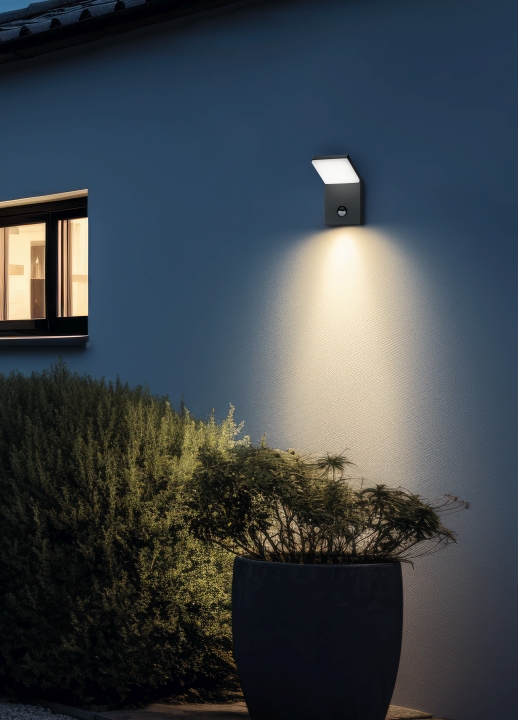 Trio LED-Wandleuchte PEARL 1-flammig in Farbe anthrazit, Aluminium weiß Trio LED-Wandleuchte PEARL in anthrazit, Glas Kunststoff weiß