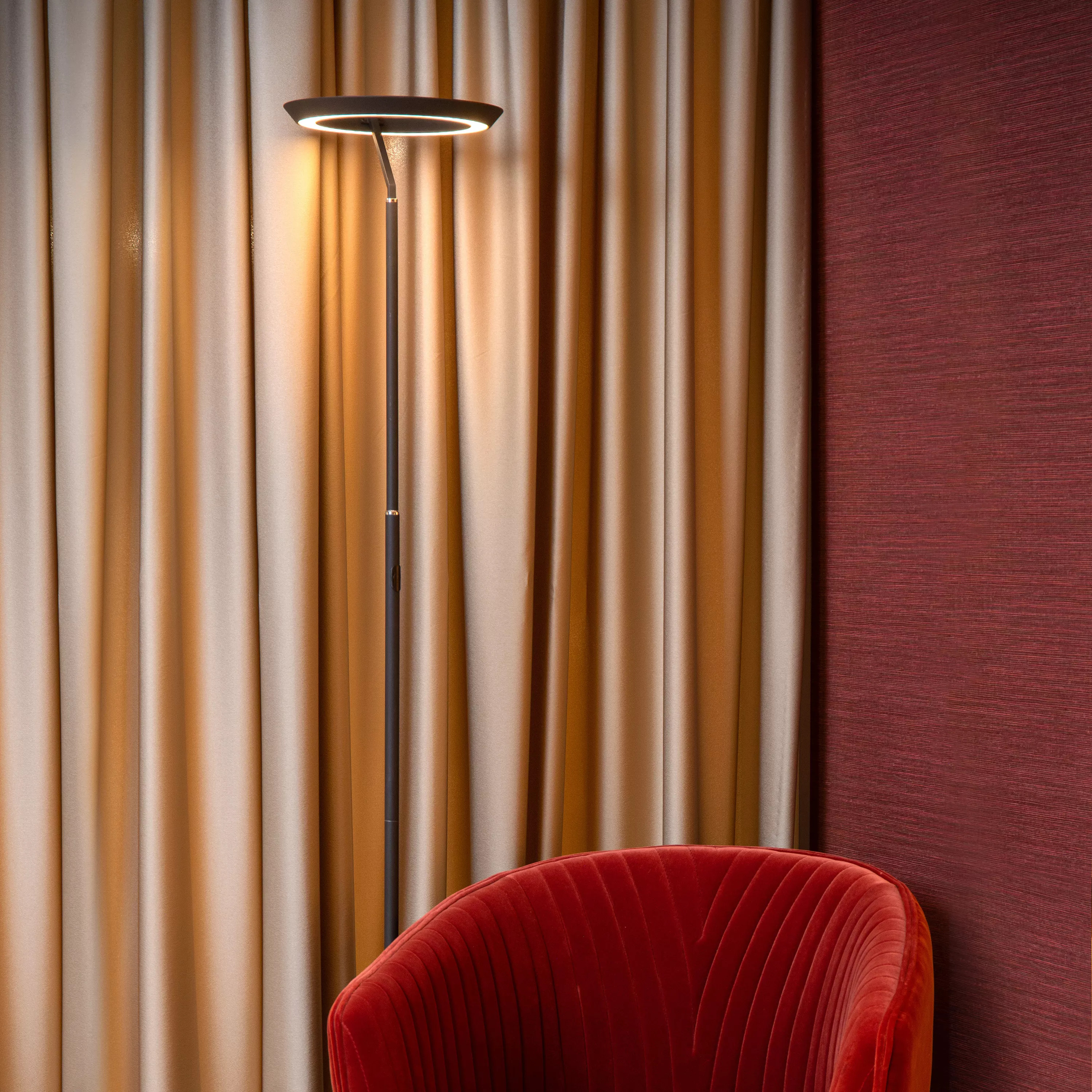 Lucide Stehleuchte CELESTE in schwarz, dimmbar, Lampe