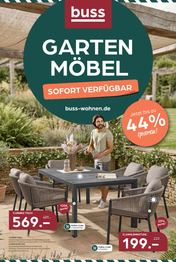 Gartenmöbel, Tisch, Stühle, Outdoor-Set, Holz/Metall-Kombination