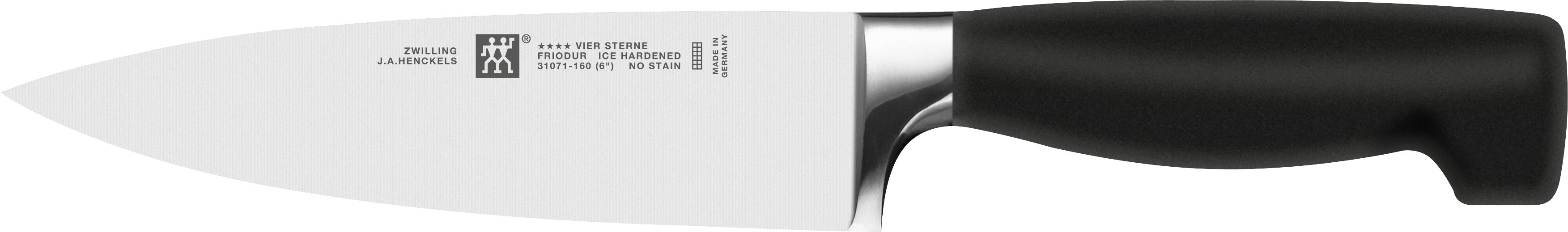 Zwilling Kochmesser VIER STERNE in Farbe Metallfarben/schwarz