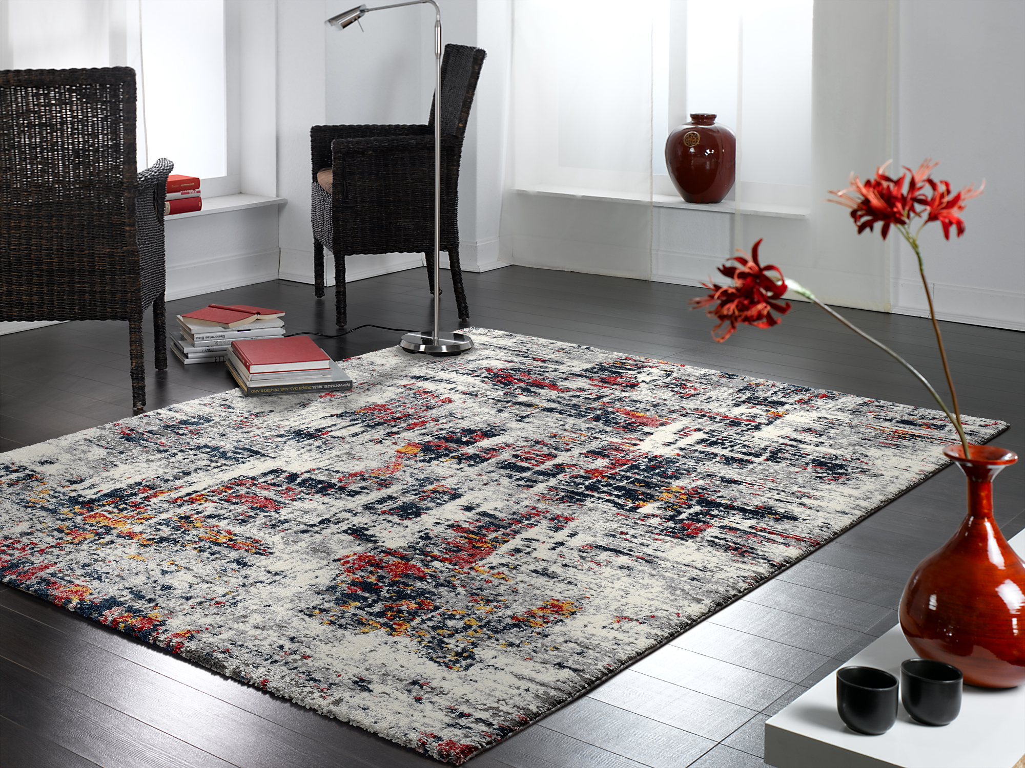 OCI Webteppich High & Low Six, ca. 140x200cm in multicolor