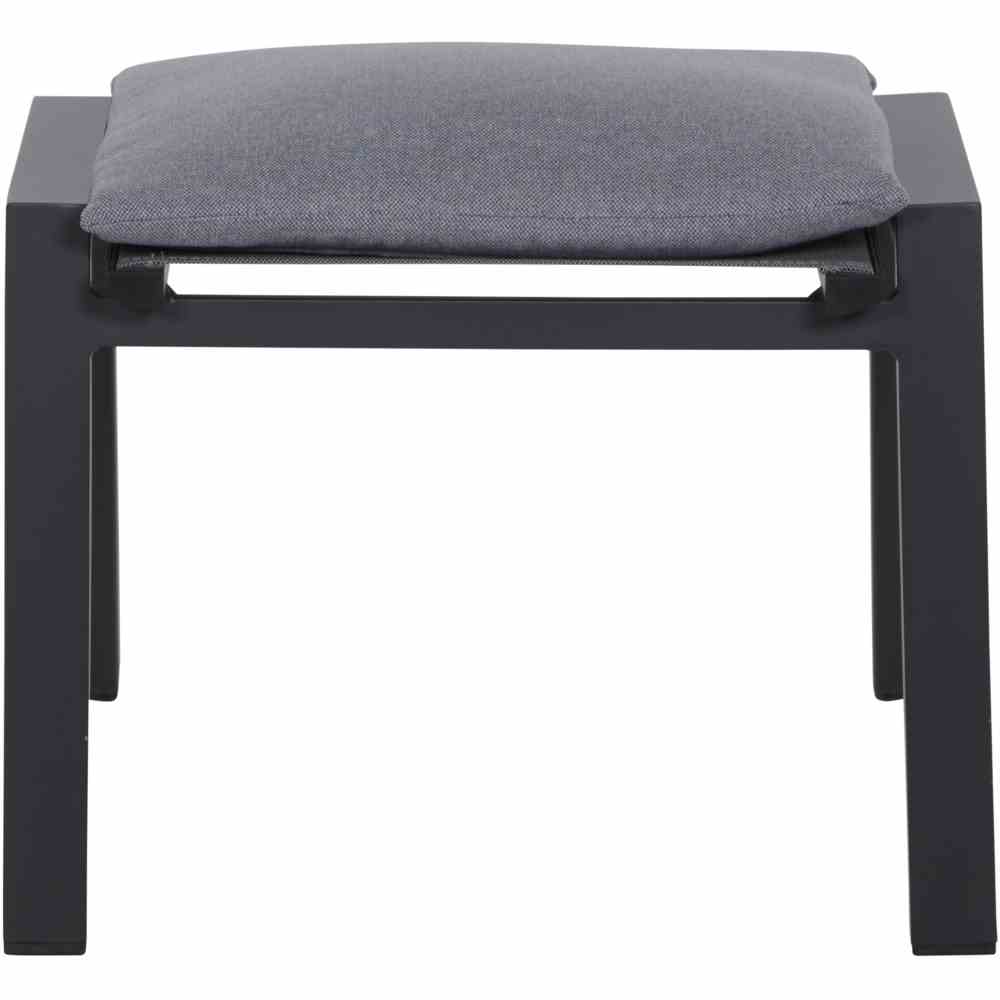 Hocker VALENCIA in Stoff Salt&Pepper